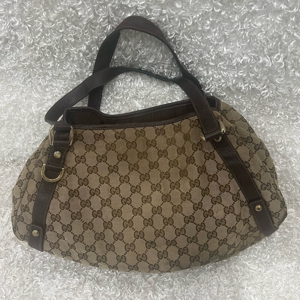 GUCCI GG Canvas Abbey Shoulder Bag